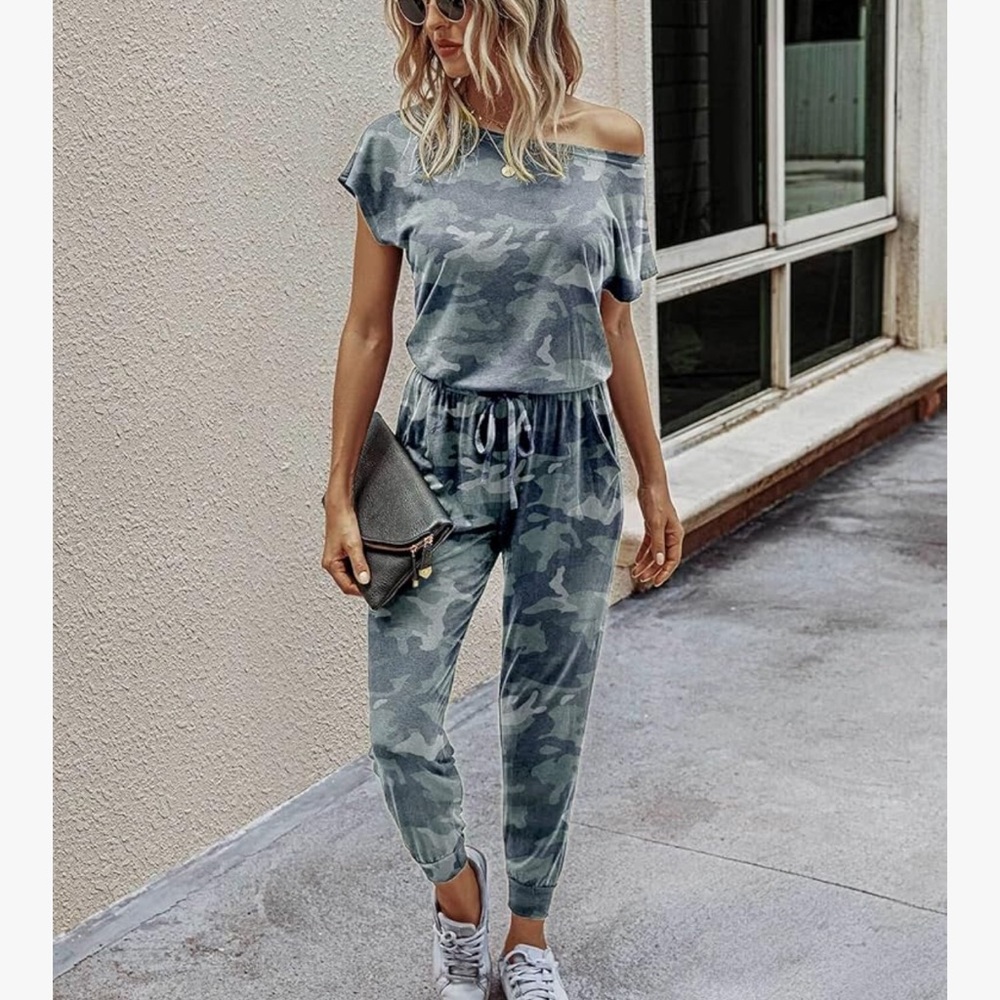 Prettygarden Camouflage Women's Jumpsuit